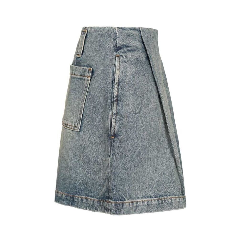 Loewe Women Washed Denim Mini Skirt - Picture 4 of 5